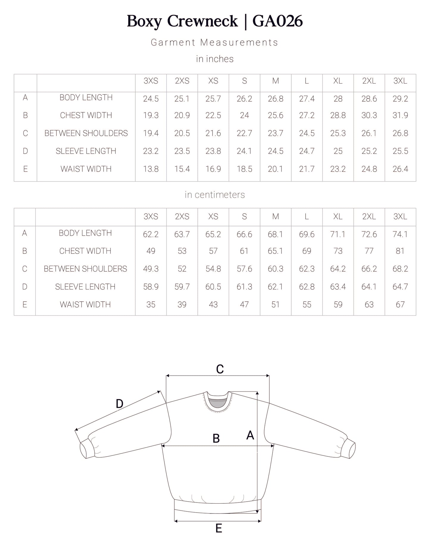 Boxy Crewneck DIY Kit